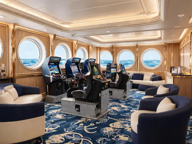 Cruise entertainment floor